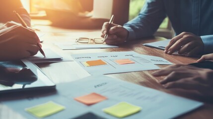 Business team brainstorming