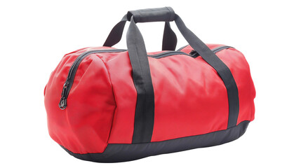 red bag for gym isolated on white background , transparent png 