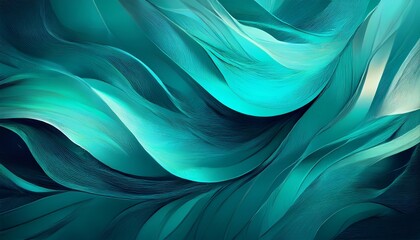 Fototapeta premium vibrant teal colors abstract wallpaper design