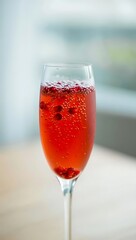 Sparkling Pomegranate Cocktail in Champagne Flute image