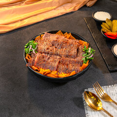 Syrian Beef Shawarma Fatteh – Traditional Middle Eastern Dish
