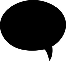 Blank empty speech bubble chat icon. Retro special offer design elements, chat emblem, black callout sign Isolated on transparent background. Vector illustration for web app.