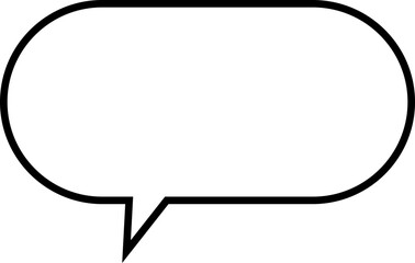 Naklejka premium Blank empty speech bubble chat icon. Retro special offer design elements, chat emblem, black callout sign Isolated on transparent background. Vector illustration for web app.