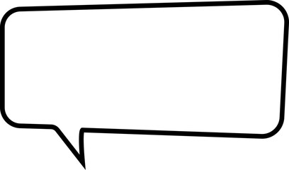 Blank empty speech bubble chat icon. Retro special offer design elements, chat emblem, black callout sign Isolated on transparent background. Vector illustration for web app.