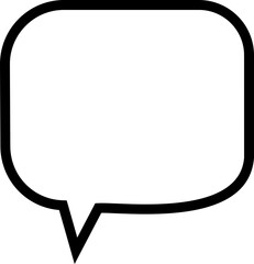 Fototapeta premium Blank empty speech bubble chat icon. Retro special offer design elements, chat emblem, black callout sign Isolated on transparent background. Vector illustration for web app.