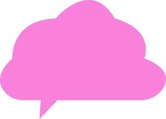 Blank empty speech bubble chat icon. Retro colorful special offer design elements, chat emblem, black callout sign Isolated on transparent background. Vector illustration for web app.