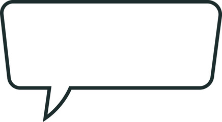 Blank empty speech bubble chat icon. Retro colorful special offer design elements, chat emblem, black callout sign Isolated on transparent background. Vector illustration for web app.