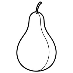 pear isolated on white