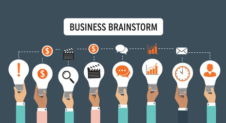 Business Brainstorming Innovative Ideas & Strategic Planning