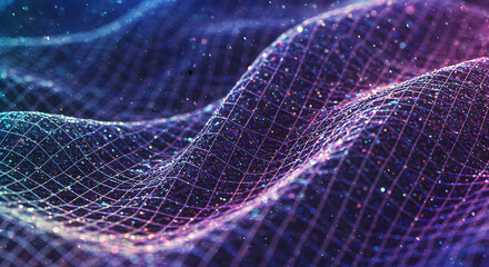 close up of blue net