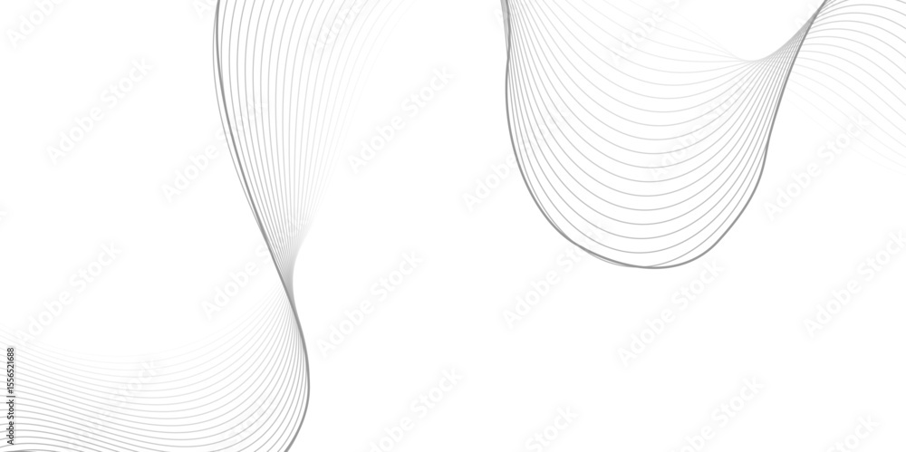 Poster elegant black gradient wave lines flowing smoothly on a white background. modern abstract design ide