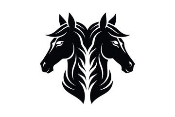 Horse Head Silhouette Vector Illustration