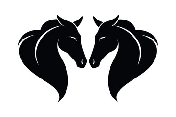 Horse Head Silhouette Vector Illustration