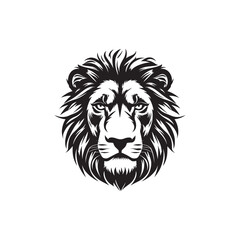 Detailed Lion Face Illustration for Creative Logo and Art Projects