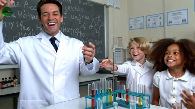 children, laboratory, education, experiment, science, chemical, classroom, equipment, learning, lesson, learn, indoor, cognition, boy, girl, test, scientist, man, person, male, study, research, scient