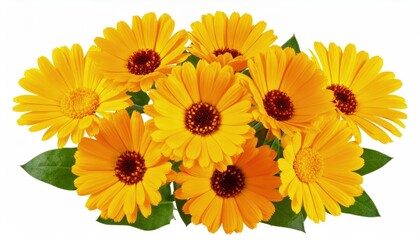 Fototapeta premium Bright bouquet of marigold flowers