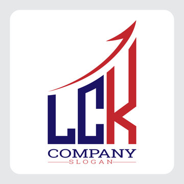 LCK logo design, LCK Company Logo Design Growth vector, LCK Upward Arrow Business Success Logo vector, LCK Corporate Branding Logo, LCK simple and modern logo, LCK business finance logo design, etc.