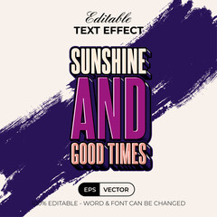 Quote Summer Editable Text Effect.