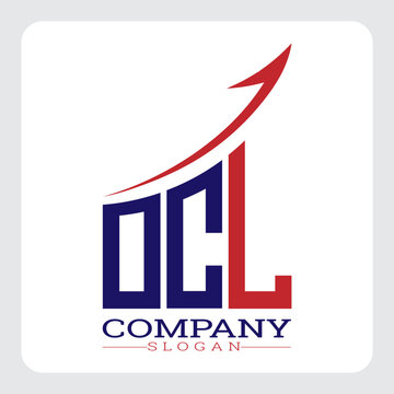 OCL logo design, OCL Company Logo Design Growth vector, OCL Upward Arrow Business Success Logo vector, OCL Corporate Branding Logo , OCL simple and modern logo, OCL business finance logo design, etc.