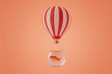 Fish Bowl Balloon in the Sky