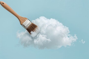 Paintbrush Stuck in a Fluffy Cloud