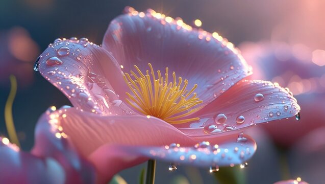 Pink Petals Dew Drops