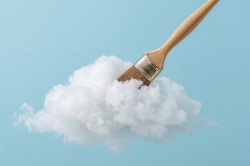 Paintbrush Stuck in a Fluffy Cloud