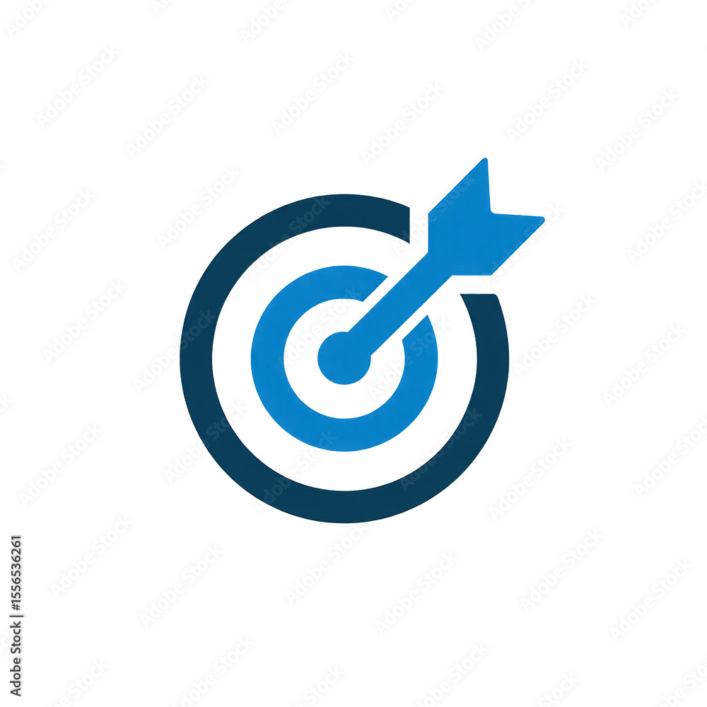 Poster target with arrow symbolizing goals and objectives a clear representation of aiming for success and 