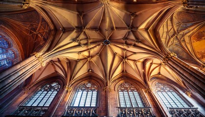 gothic majesty ornate vaulted ceiling and grand arches in historic architecture