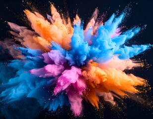 Vibrant color explosion