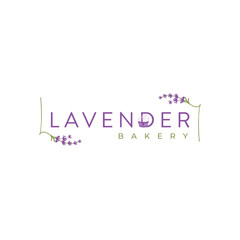 lavander flower bakery logo