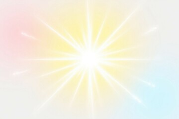 Obraz premium Overlay, sun, light, sunbeam, shine in a glowing solar effect. Transparent PNG perfect for Overlay designs, flare and sparkle elements, sunlight textures, and warm energy visuals.