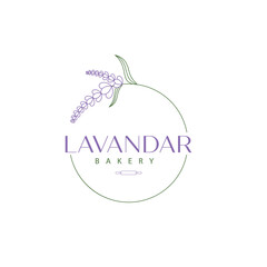 lavander flower bakery logo