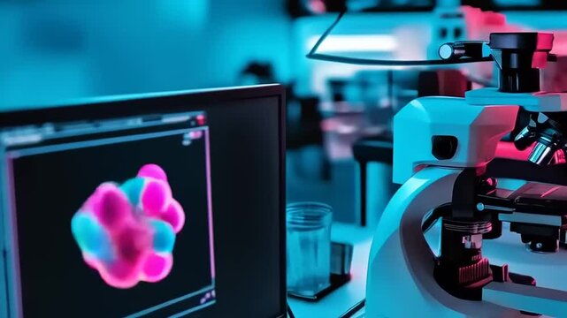 Visualizing Scientific Discovery: Microscope and Data Analysis in a Research Lab