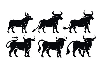 vector-bundle-of-8-unique-black-ox-silhouettes-fea.eps