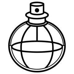 perfume bottle vector illustration