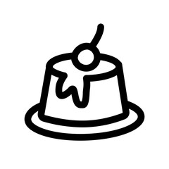 Pudding Cup line icon