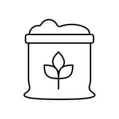 Grain Bag Harvest Storage Line Icon