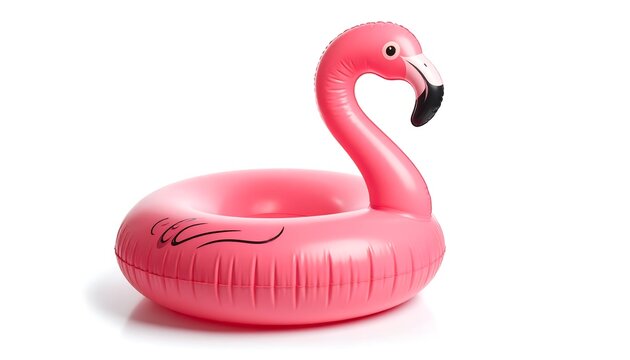 Pink flamingo inflatable ring (3) - Powered by Adobe