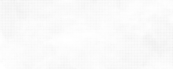 Grunge dotted halftone gradient background. Faded grit noise texture. White and black wallpaper. Retro pixelated backdrop. Anime or manga style comic overlay. Vector graphic design textured template.