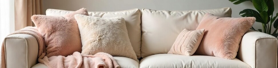 Cozy, plush home cushion in soft, neutral tones, perfect for adding comfort and style to any living space Ideal for sofas, beds, or chairs Relax and unwind in ultimate comfort , house decor, elegant