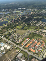 aerial view of the city