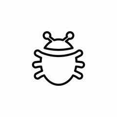 bug infestation icon sign vector