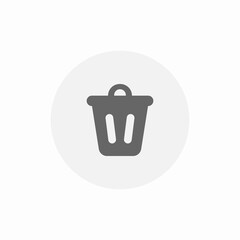 cleaning bin icon sign vector
