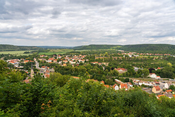 View of Bad Kösen, a district of the city of Naumburg in the Burgenlandkreis district in Saxony-Anhalt