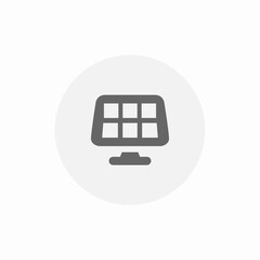 panel solar icon sign vector
