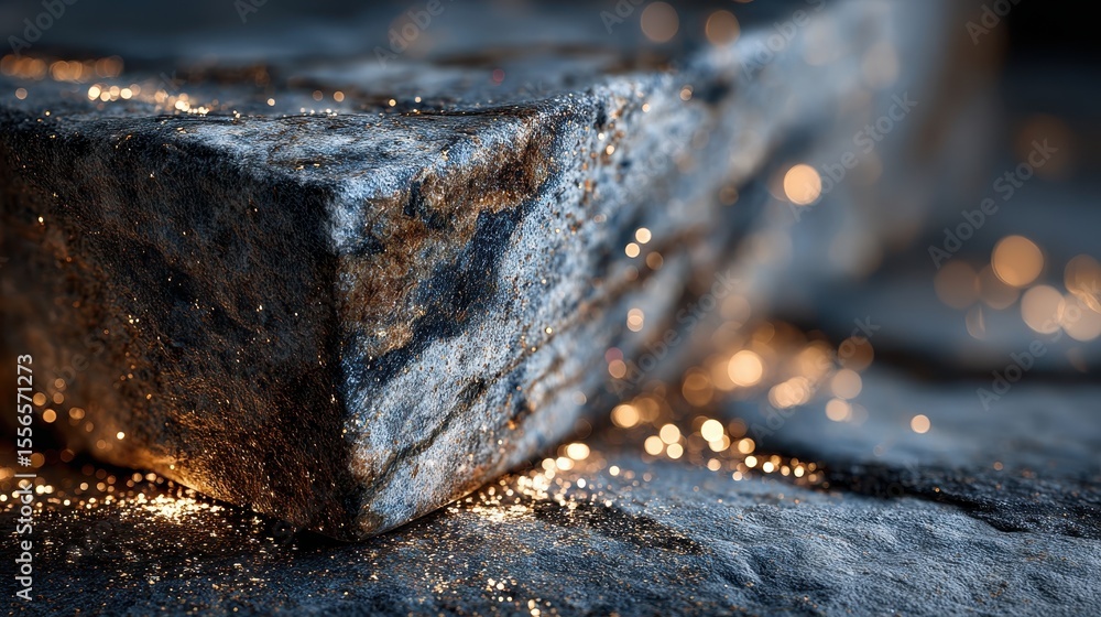 Poster dark fabric texture with gold sparkles and folds creating shadows and highlights for a luxurious eff