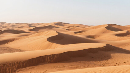sand dunes, desert landscape