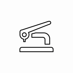 hole punch icon sign vector