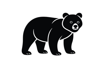silhouette of bear